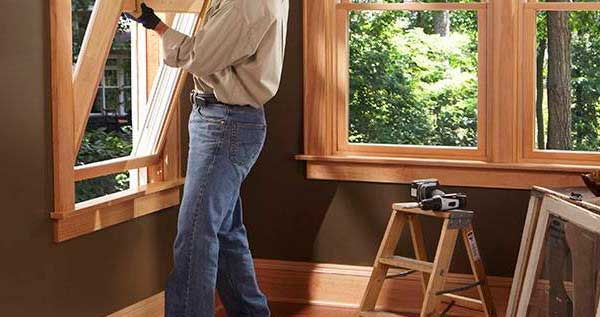 Монтаж деревянных окон