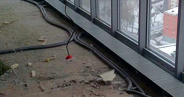 Монтаж больших окон